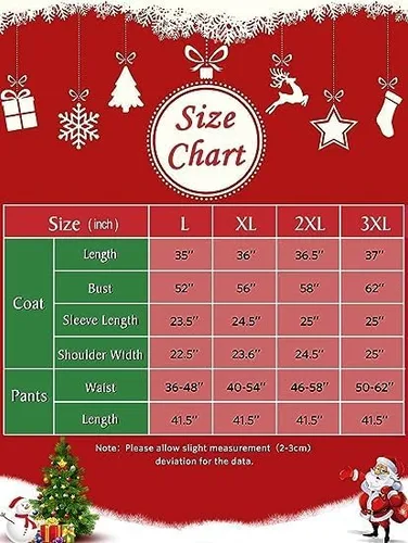 Vista 4 de Juego de disfraces de Papá Noel de lujo para hombre, 10 piezas, disfraz de Papá Noel, terciopelo clásico para adultos, traje de Papá Noel