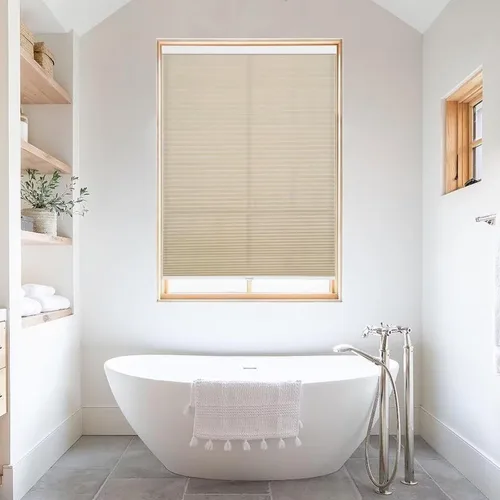 Vista 7 de MYshade Persianas celulares inalámbricas con filtro de luz de 1.5 pulgadas, aislamiento térmico, reducción de ruido, impermeables, tratamientos