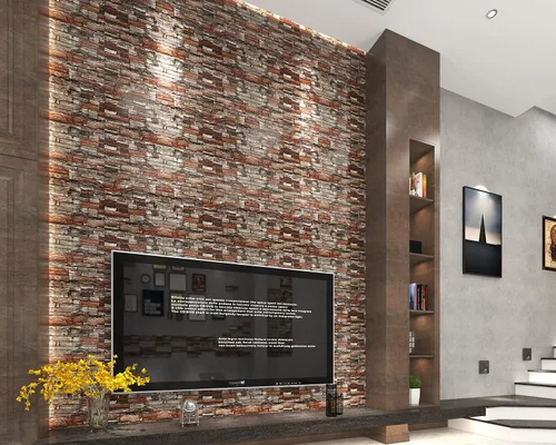 Vista 2 de Yutianli Paneles de pared autoadhesivos 3D de 7 mm de grosor anticolisión, 10 unidades, 57 pies cuadrados, panel de pared de espuma antigua, paneles