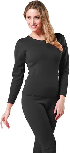 Vista 3 de 9M - Conjunto de ropa interior térmica con forro polar ultrasuave para mujer