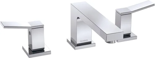 Vista 10 de Gerber Avian - Grifo de baño central de 4 pulgadas con 2 manijas con drenaje de toque de metal, bronce cepillado