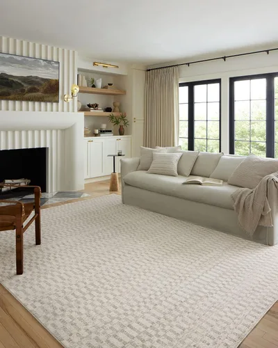 Vista 11 de Loloi Kamala Charcoal/Dove - Alfombra decorativa de 2'-3" x 3'-10