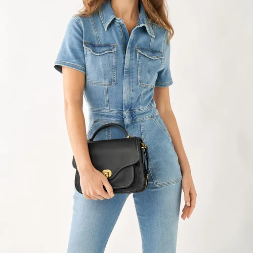 Vista 6 de Fossil Bolso bandolera Heritage de cuero con asa superior para mujer