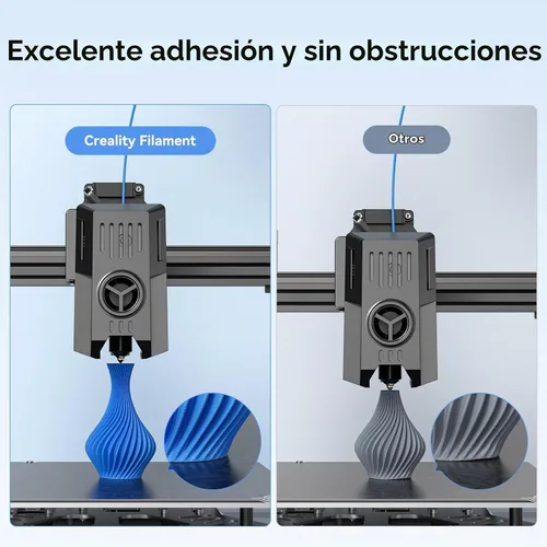 Vista 3 de Creality Filamento PLA de 0.069 pulgadas, paquete de 26.5 lbs, filamento de impresora 3D de alta precisión +/-0.001 in, extrusión consistente Paq