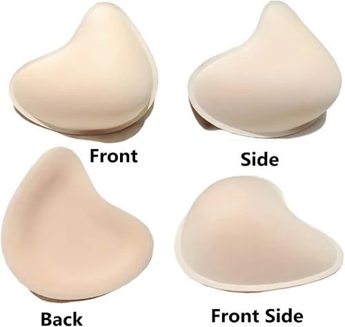 Vista 3 de 1 Pair Cotton Breast Forms Light Ventilation Sponge Boobs for Women Mastectomy Breast Cancer Support