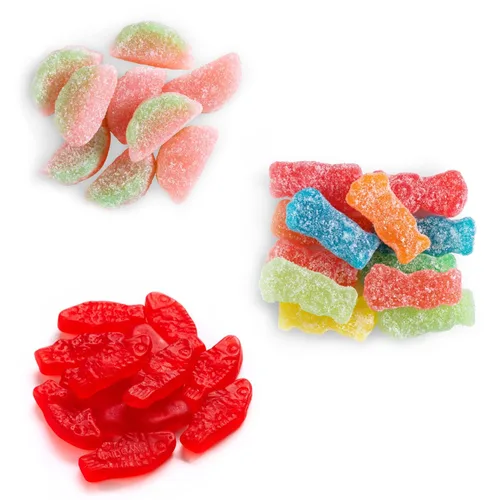 Vista 5 de SOUR PATCH KIDS and SWEDISH FISH - Paquete variado de dulces suaves y masticables, caramelos a granel, 18 bolsas de 2 onzas