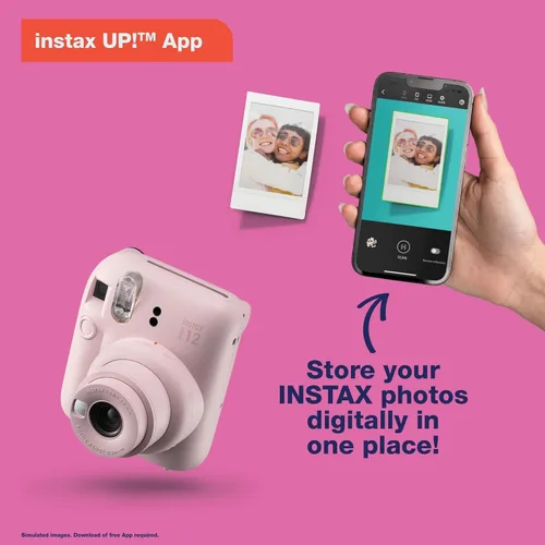 Vista 3 de Fujifilm Cámara instantánea Instax Mini 12 - Blossom Pink con 3 paquetes individuales