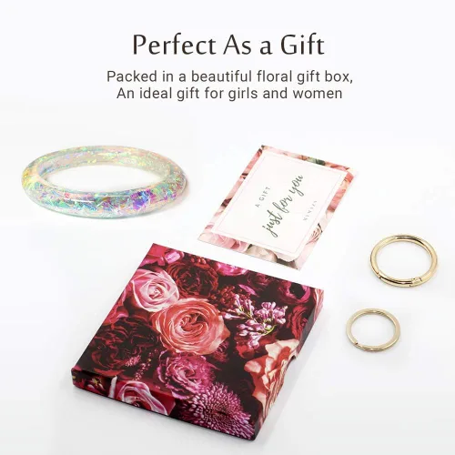 Vista 7 de Mymazn Pulsera para mujer, llavero holográfico para muñeca
