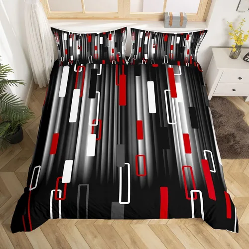 Vista 36 de Juego de ropa de cama con estampado de piel de vaca para niños, juego de funda de edredón con patrón de piel de vaca, juego de funda de edredón