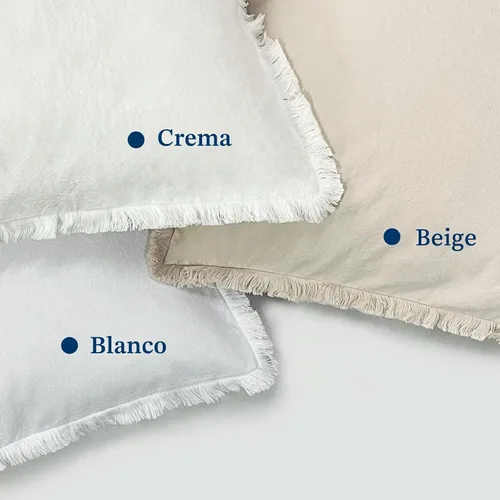 Vista 6 de ZWJD Juego de 2 fundas de almohada de 16 x 16 pulgadas, color beige, con flecos, de algodón, decorativas, cuadradas, para sofá, cama, sala de estar