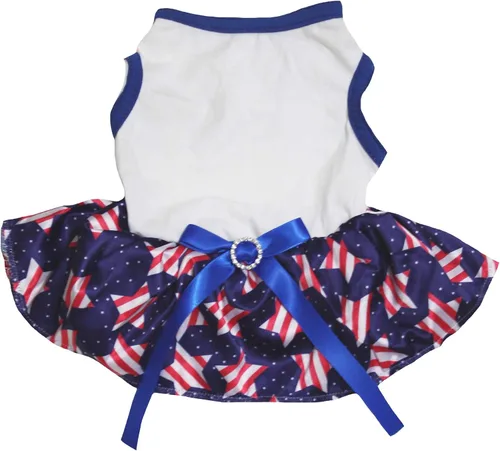Vista 10 de Petitebella National Theme - Vestido liso para cachorros (Argentina-1, X-S)