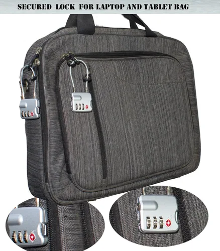 Vista 4 de Paquete de 4 candados de equipaje aprobados por la TSA para maletas, mochila y equipaje con cuerpo de aleación de zinc
