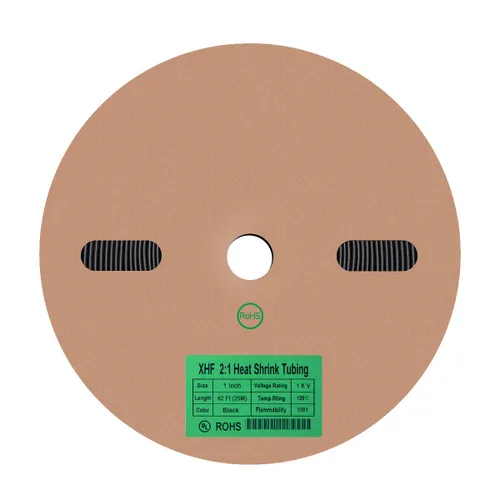 Vista 16 de XHF Rollo de tubo termorretráctil de 20 pies y 1-1/2 pulgadas con certificación UL 2:1, tubo retráctil industrial eléctrico para aislamiento
