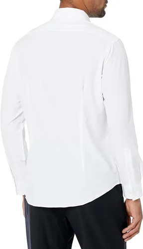Vista 2 de Van Heusen Camisa de vestir para hombre, ajustada, elástica para viajeros