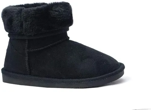 Vista 2 de REDVOLUTION Botas de nieve clásicas para niños, botas de piel sintética para exteriores (niños grandes)