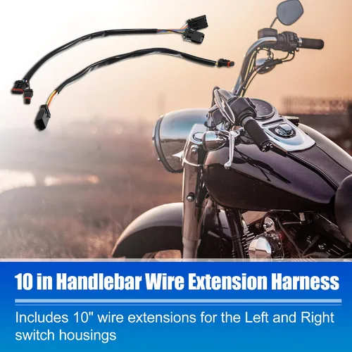 Vista 3 de X AUTOHAUX Arnés de extensión de cable de circuito de bus CAN para manillar de 10 pulgadas para Harley Davidson Softail Dynas Electra Glide Road