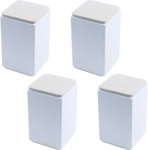 Vista 15 de 2" Elevadores autoadhesivos para cama y muebles, elevadores de muebles con adhesivo para camas, mesas y sillas, elevadores de cama de acero