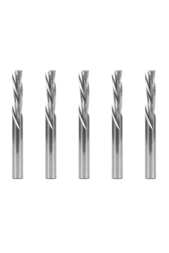 Vista 3 de YONICO Fresa de extremo más rugosa del CNC del carburo sólido del carburo del espiral 3 de la flauta 3/8 de pulgada de diámetro 3/8-Inch Shank