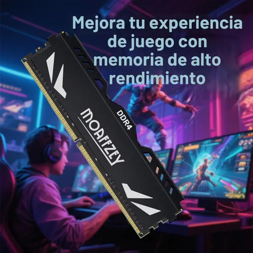 Vista 3 de DDR4 RAM 32GB 3200MHz Módulo de memoria de escritorio PC4-25600 UDIMM sin ECC sin búfer 1.35V 288 pines CL16 para computadora de escritorio
