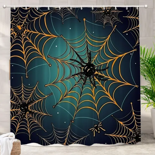Vista 90 de Batmerry Maritime Nautical Hookless Shower Curtain with Snap in Liner Set, Anchors Ship Wheel Bath Curtain Magnetic Hem Quick-Drying Waterproof