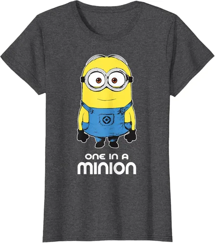 Vista 6 de Despicable Me Camiseta estampada Minions Bob One in A Minion Negro