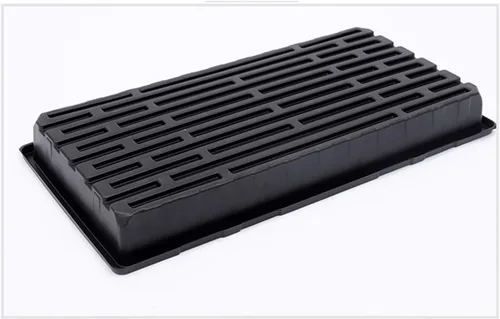Vista 2 de Seed Starter Tray,2 Pack 21" x 11" x 2",No Drain Holes Plastic Heavy Duty Plant Starter Trays,Microgreens Growing Trays,Seedling Starter Trays for