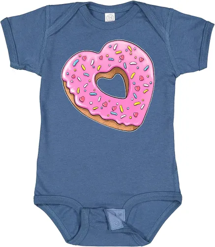Vista 19 de inktastic Body de bebé con forma de corazón con glaseado rosa y chispas