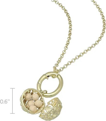 Vista 2 de Lisa Hoffman Fragrance Necklace for Women, Boho Charm Catcher Necklace with Fragrance Beads, Fragrance Jewelry for Women, 30 Inch Rolo Chain Necklace