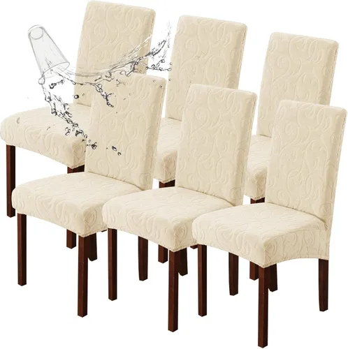 Vista 57 de Genina Fundas impermeables para sillas Parsons de comedor, fundas elásticas para sillas Parsons para comedor, cocina, funda protectora para silla