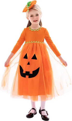 Vista 3 de Seasons Disfraz de calabaza iluminada, talla para niños de 3 a 4 años