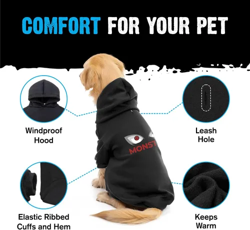 Vista 3 de APPARELYN Sudaderas con capucha a juego para perros y seres humanos – Conjunto de sudadera suave para perro – Sudadera con capucha premium