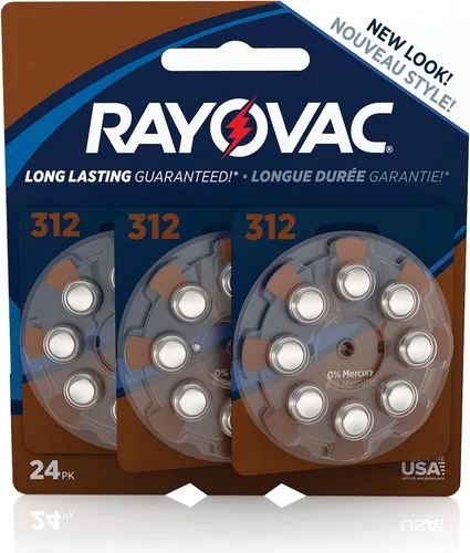 Vista 9 de RAYOVAC Baterías para audífonos tamaño 312, paquete de 8, L312ZA-8ZMB