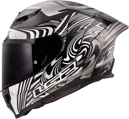 Vista 2 de LS2 Helmets Dragon Casco integral de motocicleta de carbono con parasol