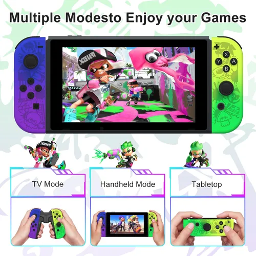 Vista 6 de LIELIELV Controller for Nintendo Switch,Replacement Switch Controllers with Dual Vibration,Wake-up,Motion Control