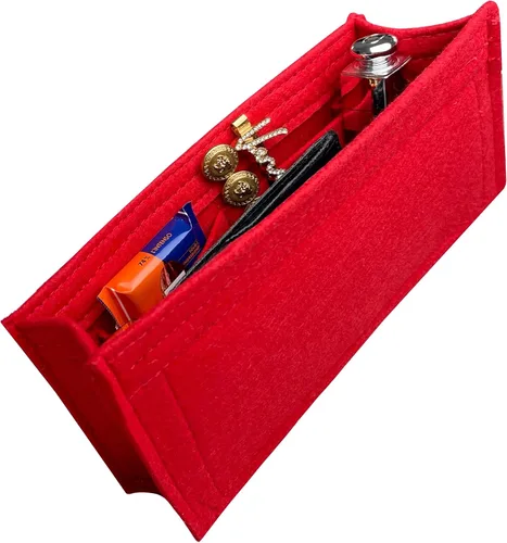 Vista 6 de Divitize Premium Purse Organizer for Sunset Medium Bag Organizer Insert, Large Sunset Bag Insert, FULL Set of 2 Inserts Handmade 2mm Premium Felt