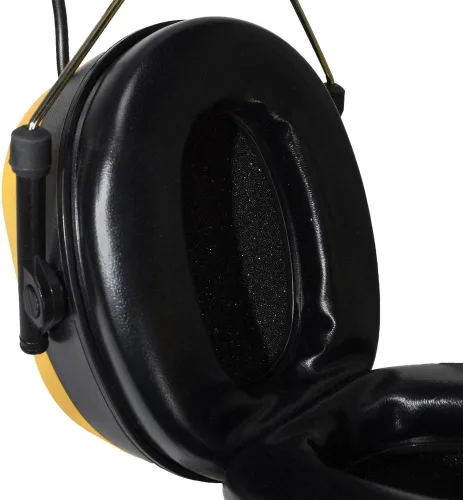 Vista 3 de DEWALT DPG17 Protección auditiva recargable Bluetooth, Negro/Amarillo, Diadema ajustable, NRR 25