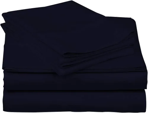 Vista 5 de Juego de sábanas de 800 hilos de 4 piezas, 100% algodón, color burdeos, para cama de tamaño individual, juego de ropa de cama de algodón de fibra