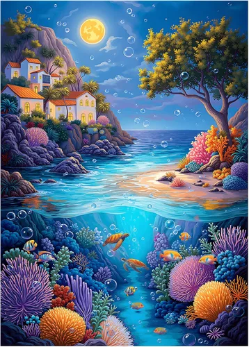 Vista 11 de Italy Cinque Terre Puzzle Puzzles for Adults 1000 Pieces, Colorful Beach Puzzle with Flower, Summer Ocean Scenery Art, Italian Seaside Landscape