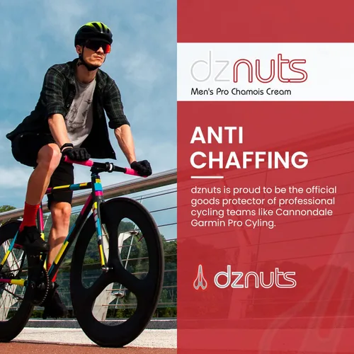 Vista 3 de dznuts Men's Pro Chamois Cream, Anti -Chafing Cream for Saddle Sores, Chafing, Rubbing, Inner Thighs Friction for Cyclists, Runners, Triathletes