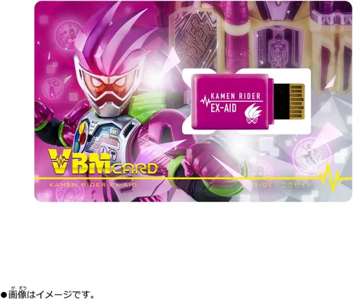 Vista 2 de VBM Card Set Kamen Rider vol.2 Kamen Rider Ex-Aid Side: Ex-Aid & Lado: Genm Vital Pulsera Personajes Enmascarado Jinete