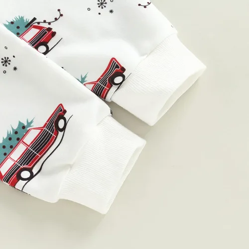 Vista 7 de Conjunto de sudadera de calabaza y pantalón para bebé y niño, de manga larga