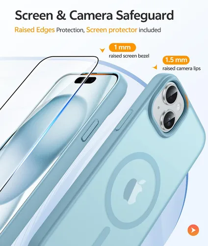 Vista 140 de FNTCASE Funda para Motorola Moto G-Stylus-5G-2025: Funda magnética translúcida mate a prueba de golpes para Moto G Stylus 2026, funda protectora