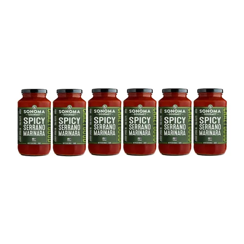 Vista 13 de Sonoma Gourmet Tomate cherry con salsa de pasta de albahaca USDA orgánico, sin OMG, sin gluten y sin azúcar añadido, hecho con ingredientes