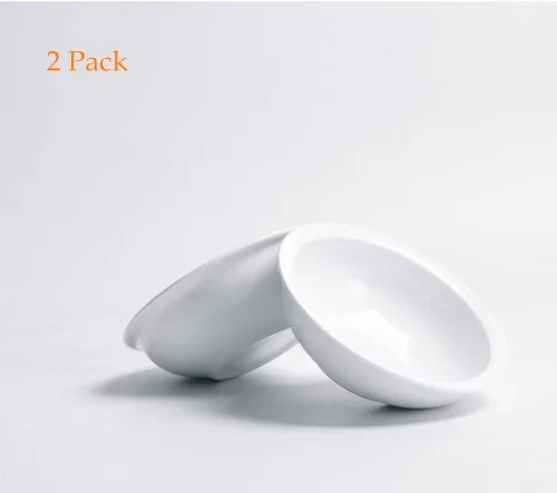 Vista 7 de Paquete de 2 cuencos de cerámica para mascotas para gatos y perros, juego de platos de comida y agua, hechos de porcelana de hueso segura
