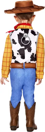 Vista 2 de Spirit Halloween Toy Story - Disfraz de Woody para niño, con licencia oficial, Pixar, Disney, disfraz de grupo, cosplay de vaquero