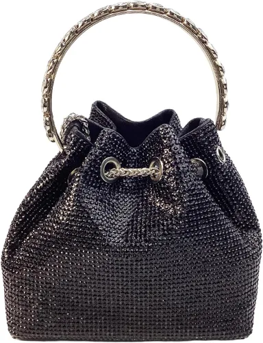 Vista 7 de Bolsas de diamantes de imitación para mujer, bolso de mano con lentejuelas brillantes, bolso de noche para boda, cóctel, graduación, fiesta, club