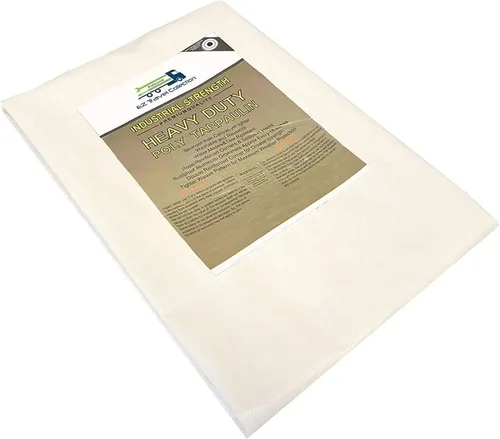 Vista 3 de Lona blanca extra resistente de 10'X14