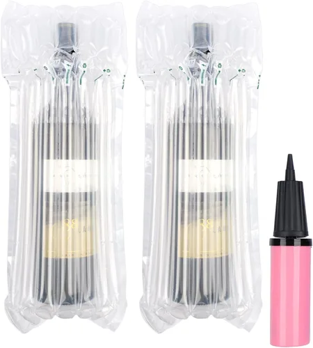 Vista 7 de Paquete de 5 bolsas de viaje para botellas de vino con bomba – Bolsas protectoras inflables de columna de aire para envío y equipaje Air-Column