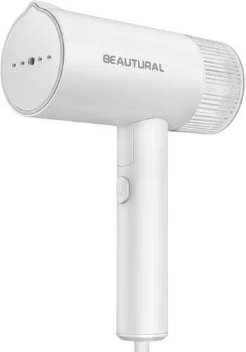 Vista 8 de BEAUTURAL Vaporizador para ropa, removedor de arrugas portátil de ropa, calentamiento rápido de 30 segundos, plegable y de mano, solo 120 V