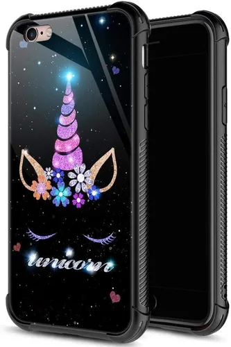 Vista 25 de ZHEGAILIAN Funda para iPhone 6/6S, protección de grado militar, esquinas a prueba de golpes, funda antiarañazos para iPhone 6/6S, pavo real